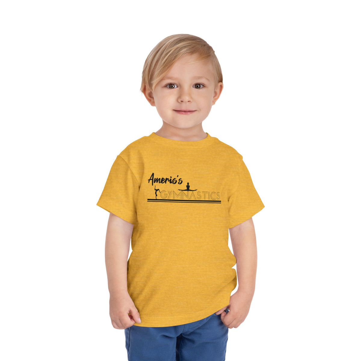 Toddler Gymnastics Tee — "America's Gymnastics" Preschool Shirt