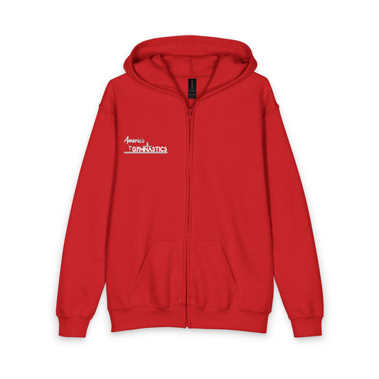 Youth Gymnastics Zip Hoodie — “Amerio’s Gymnastics” Team Jacket