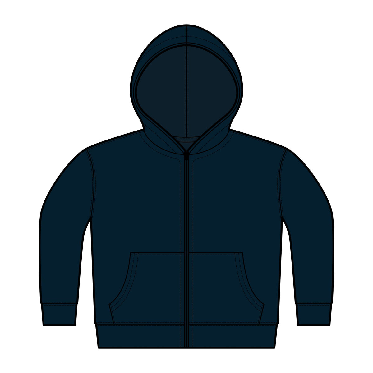Toddler Gymnastics Full‑Zip Hoodie — 'Ameris's Gymnastics' Logo