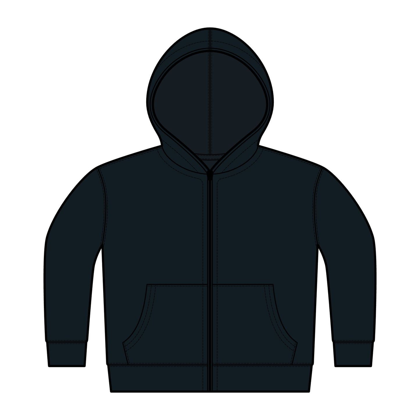 Toddler Gymnastics Full‑Zip Hoodie — 'Ameris's Gymnastics' Logo