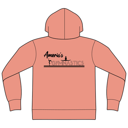 Gymnastics Team Zip Hoodie Unisex — "Ameris's Gymnastics" Back Logo
