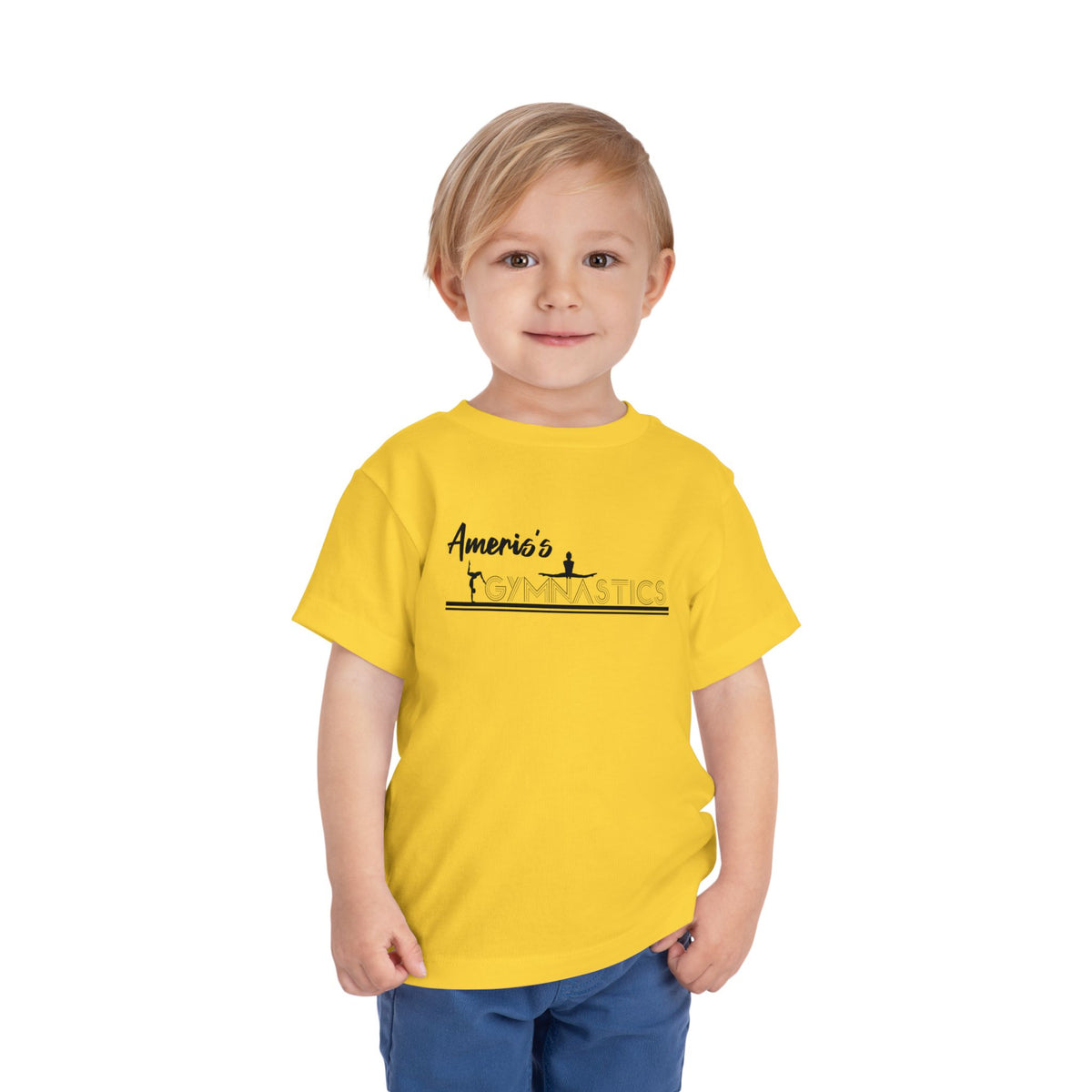 Toddler Gymnastics Tee — "America's Gymnastics" Preschool Shirt