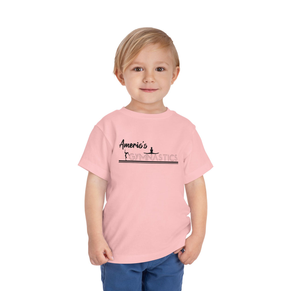 Toddler Gymnastics Tee — "America's Gymnastics" Preschool Shirt