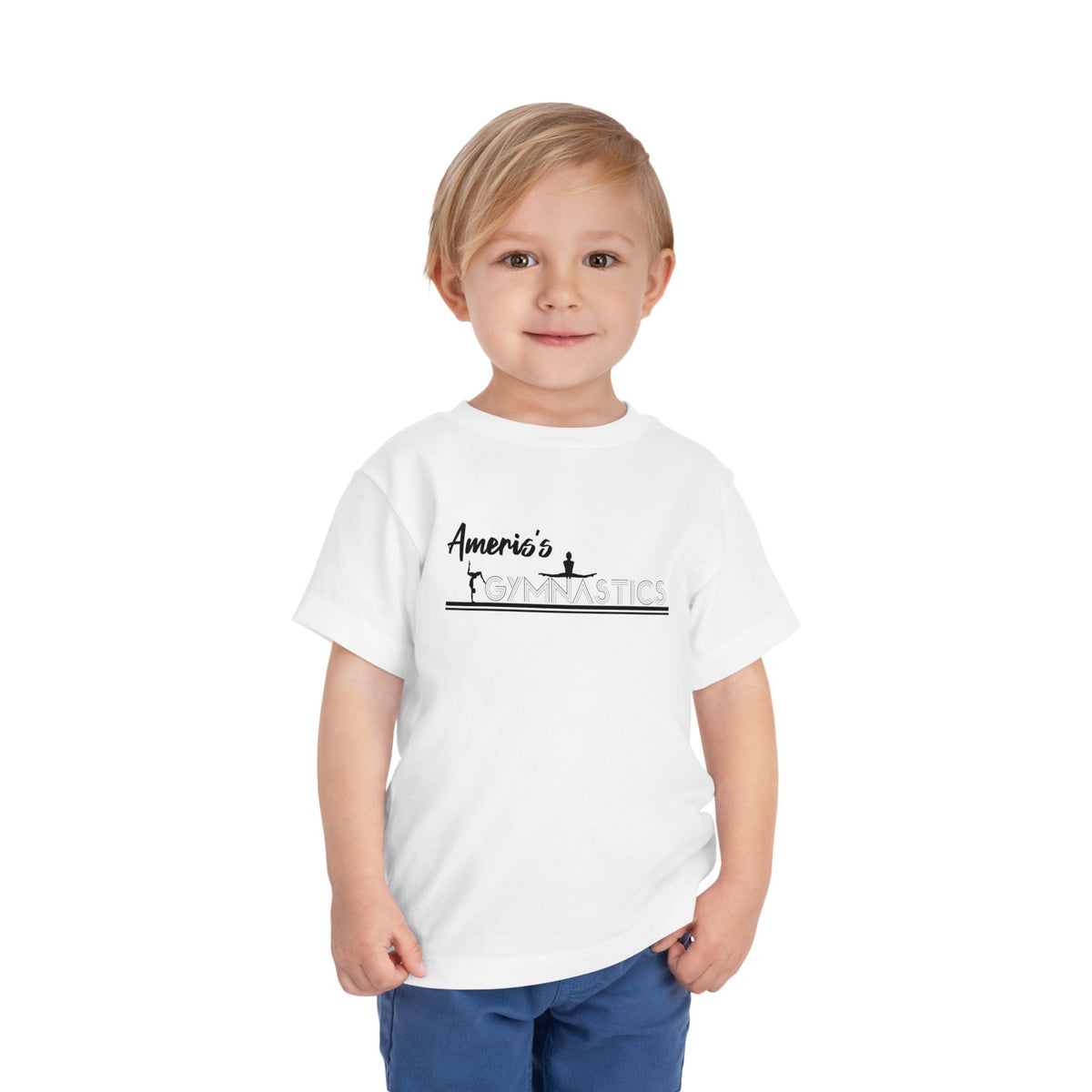 Toddler Gymnastics Tee — "America's Gymnastics" Preschool Shirt