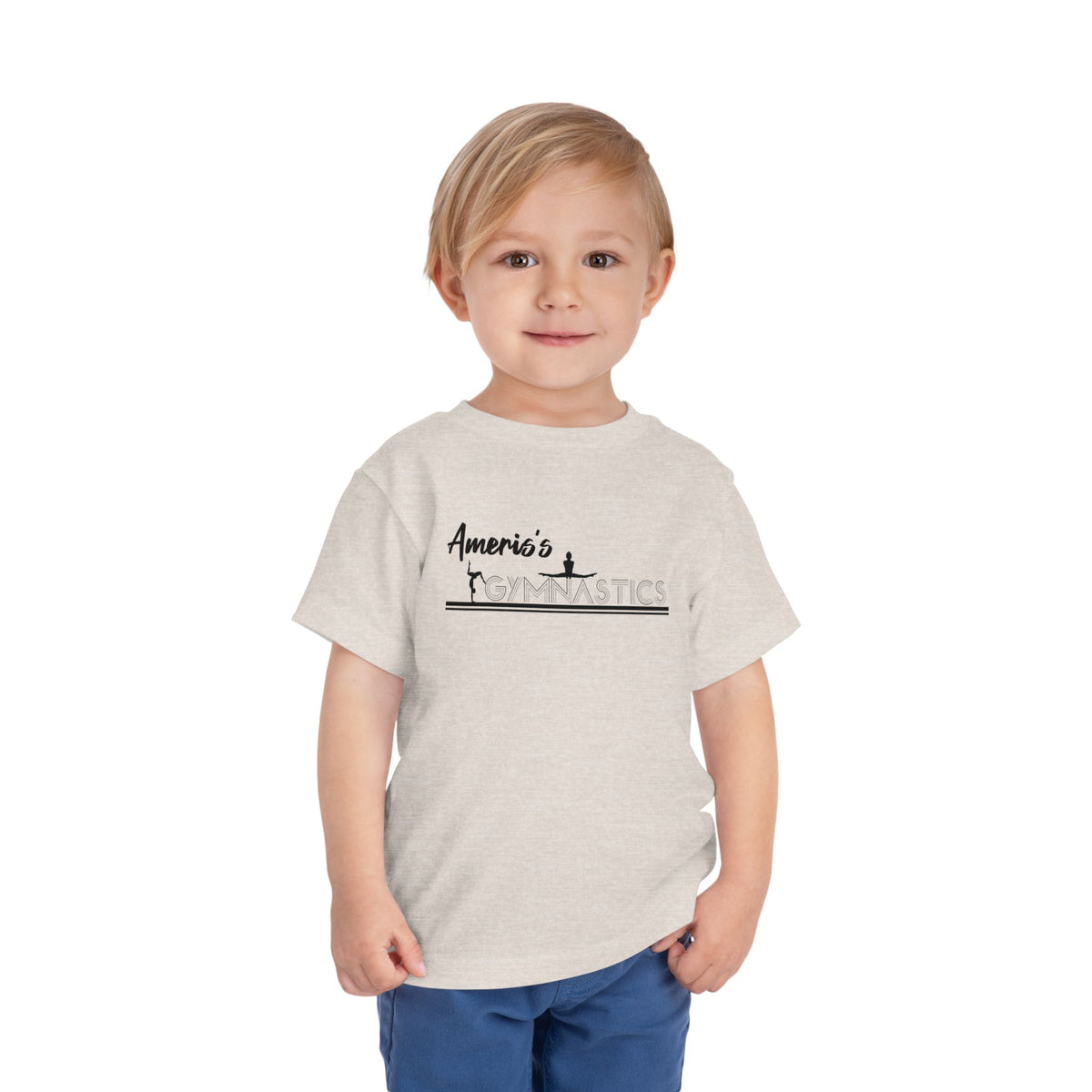 Toddler Gymnastics Tee — "America's Gymnastics" Preschool Shirt
