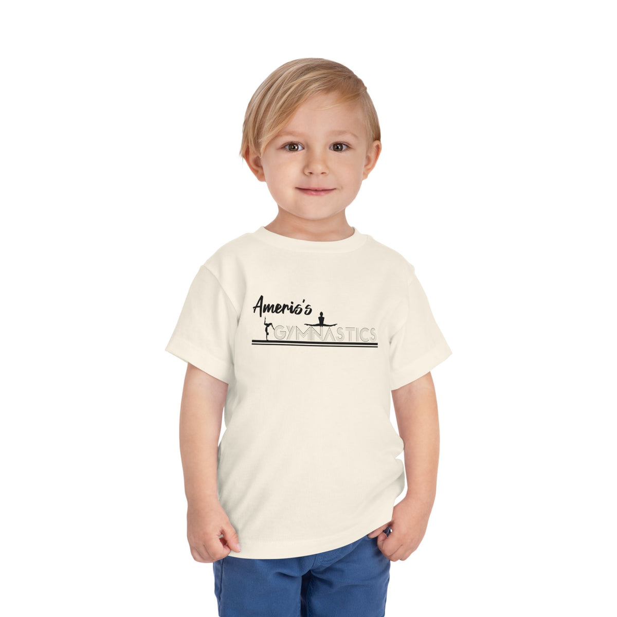 Toddler Gymnastics Tee — "America's Gymnastics" Preschool Shirt