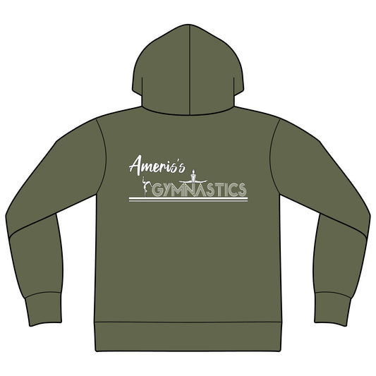 Gymnastics Hoodie — 'Ameris's Gymnastics' Full-Zip Hooded Sweatshirt Unisex