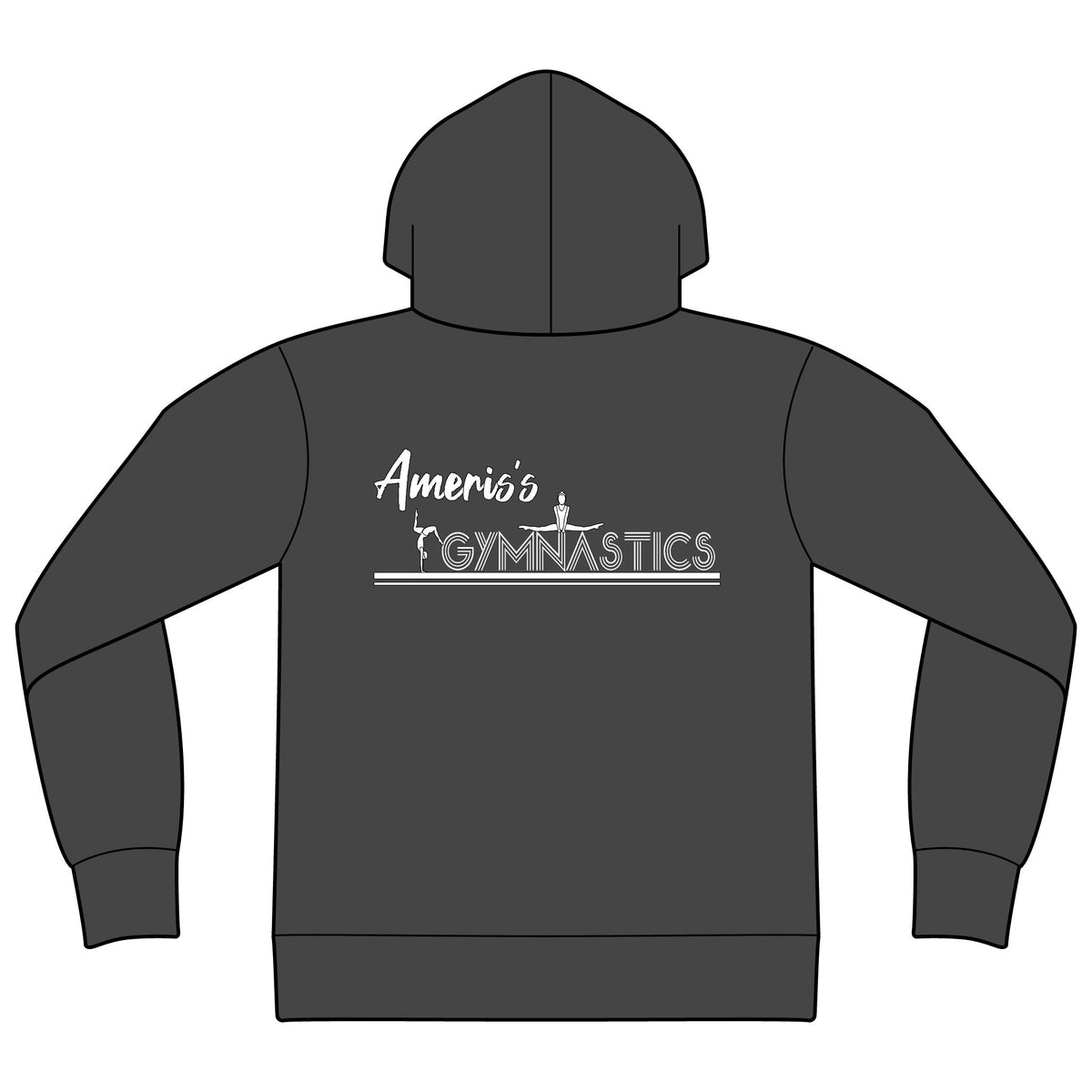 Gymnastics Hoodie — 'Ameris's Gymnastics' Full-Zip Hooded Sweatshirt Unisex