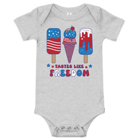 Tastes Like Freedom Baby short sleeve one piece