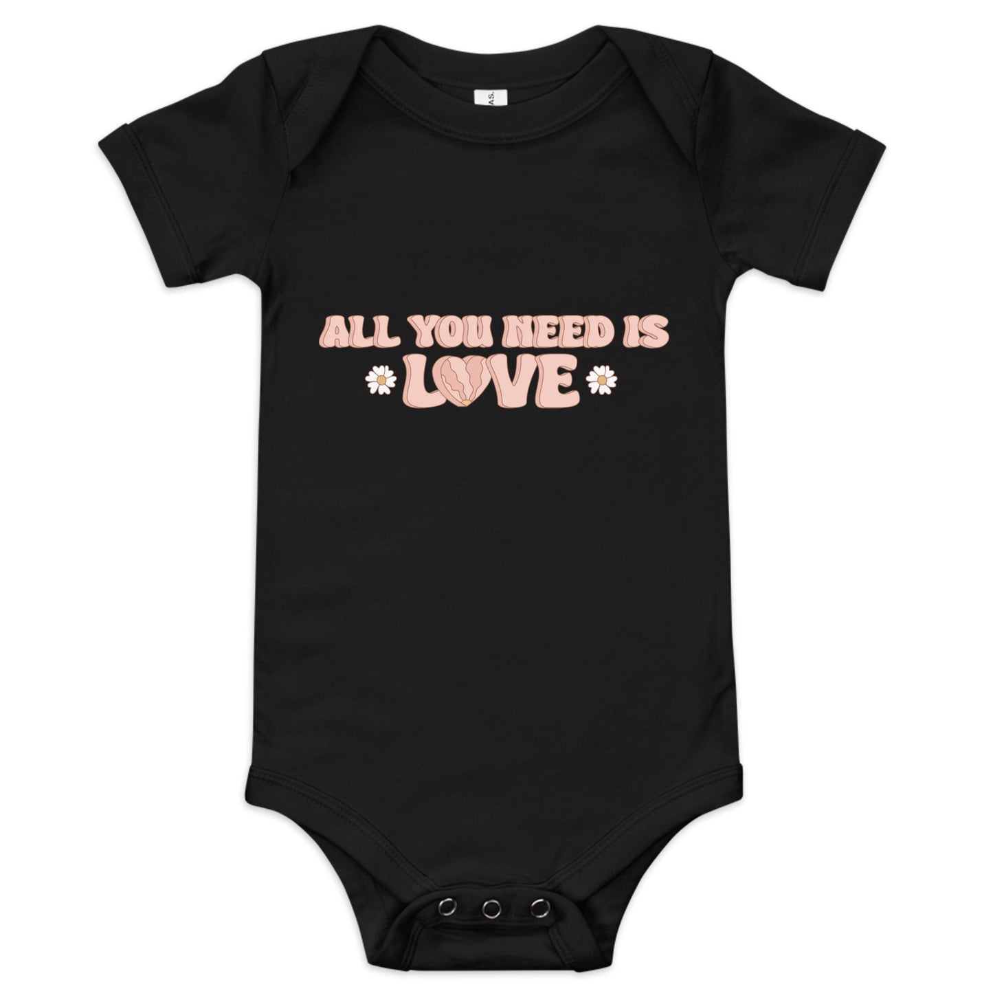 All You Need Is Love Baby short sleeve one piece