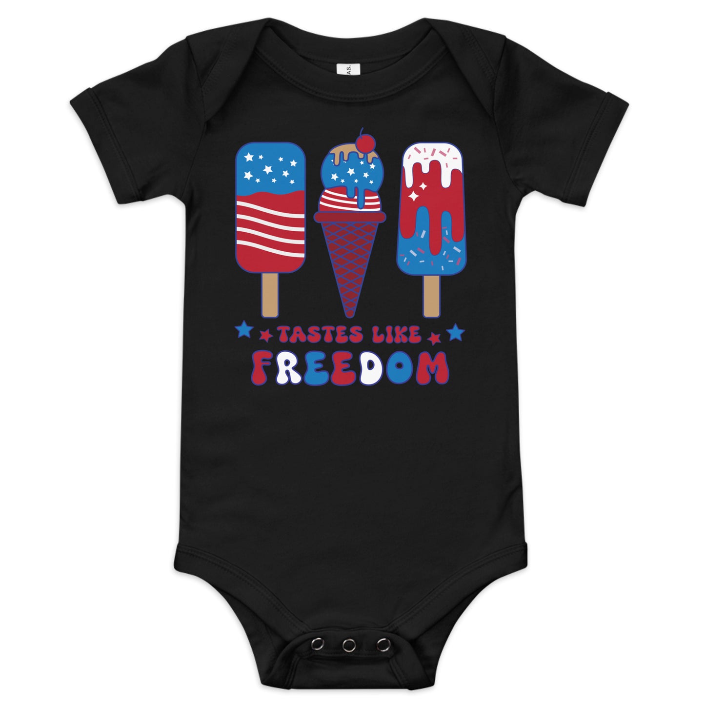 Tastes Like Freedom Baby short sleeve one piece