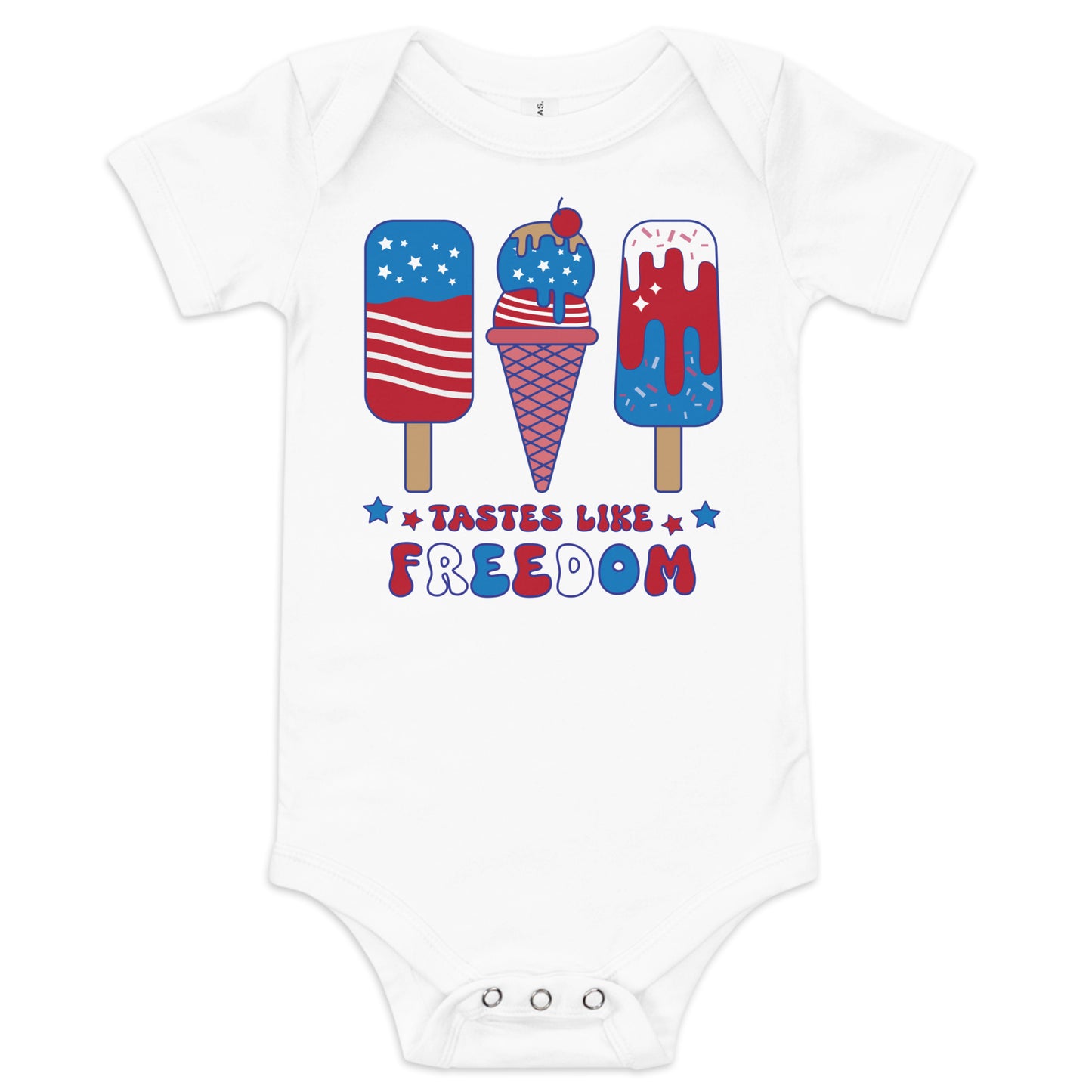 Tastes Like Freedom Baby short sleeve one piece