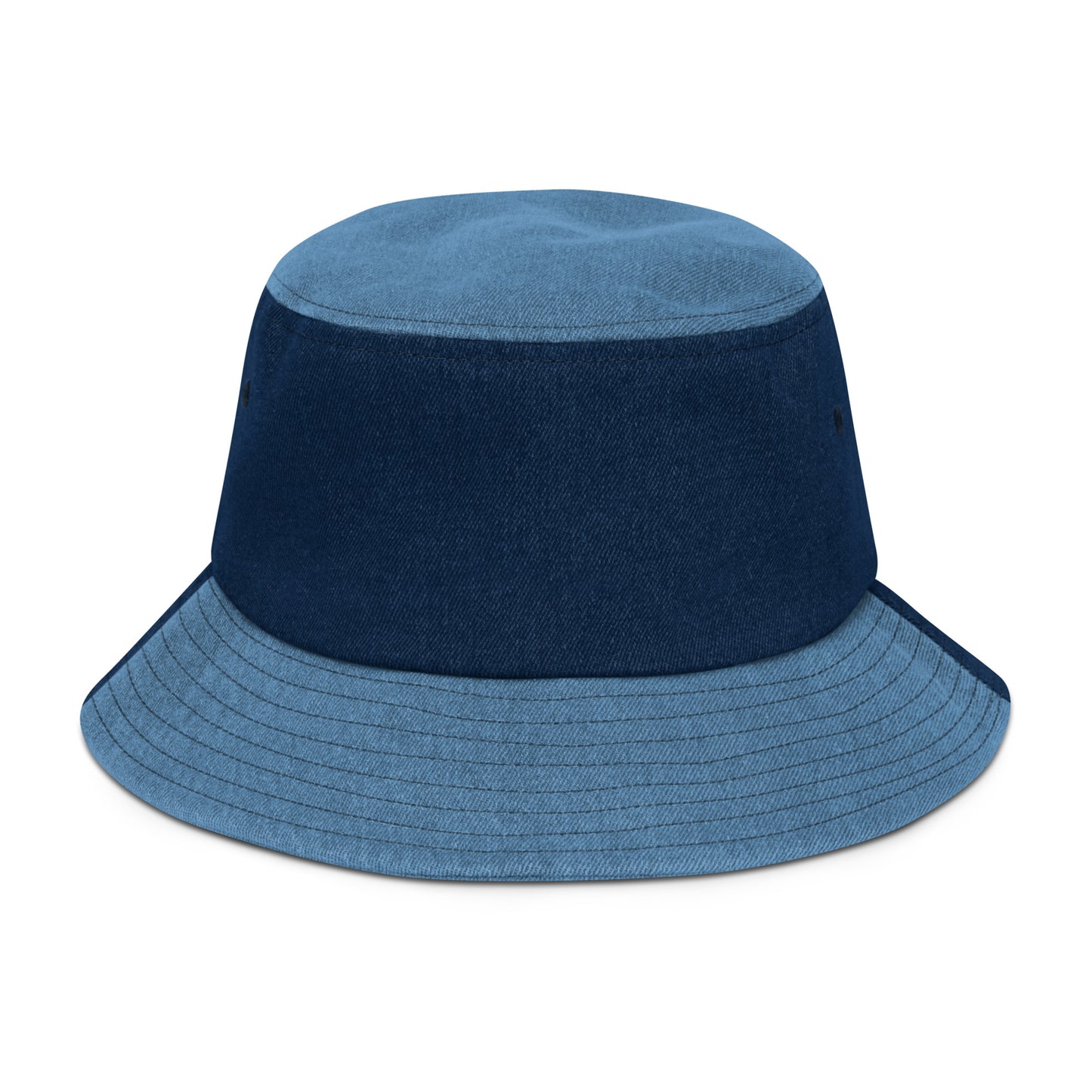 Oceans Deep Design Denim bucket hat