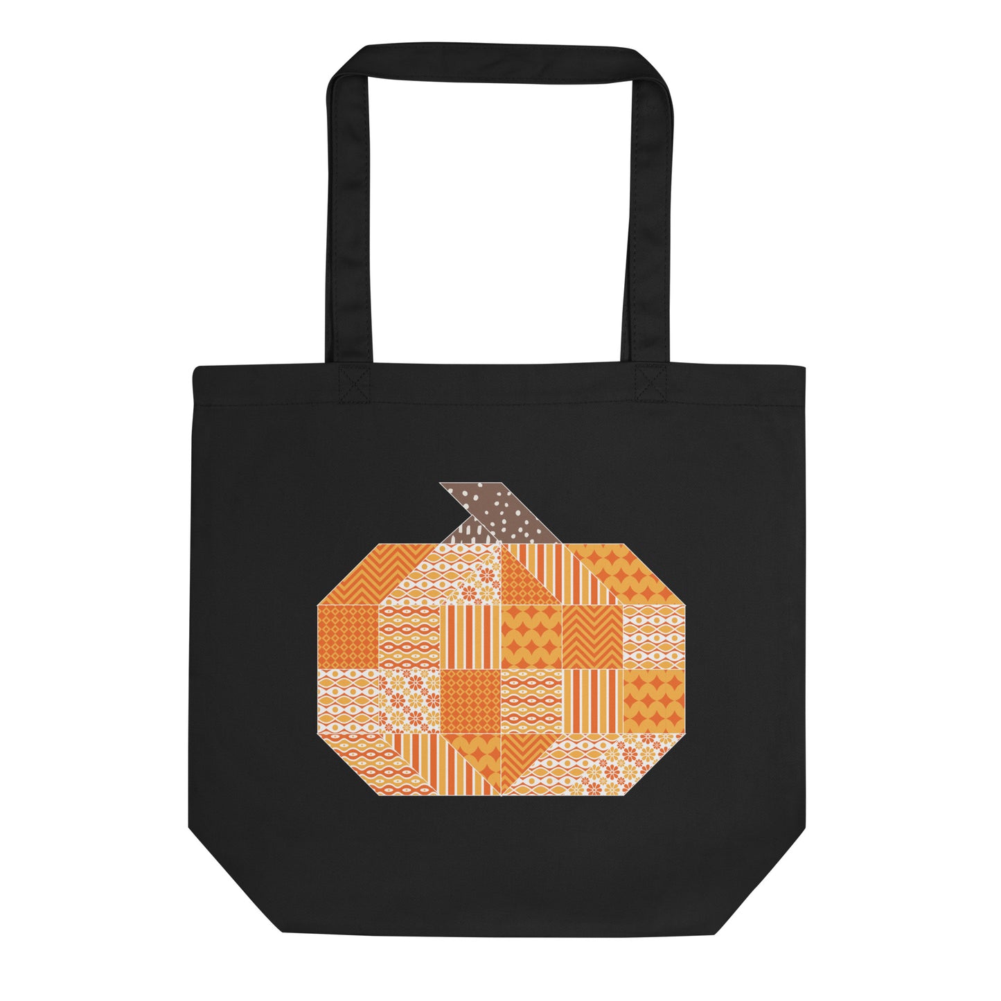 Quilt Block Pumpkin Eco Tote Bag