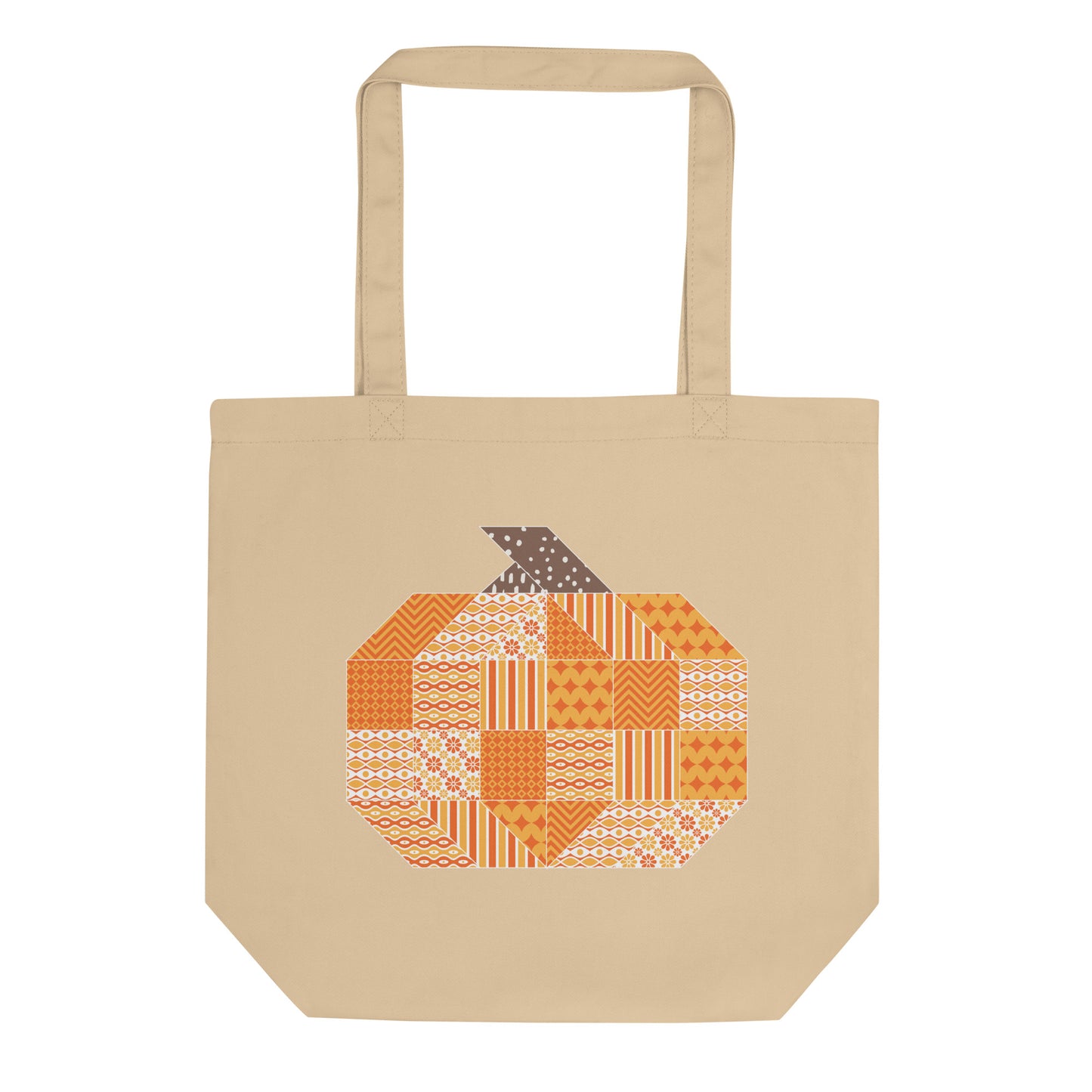 Quilt Block Pumpkin Eco Tote Bag