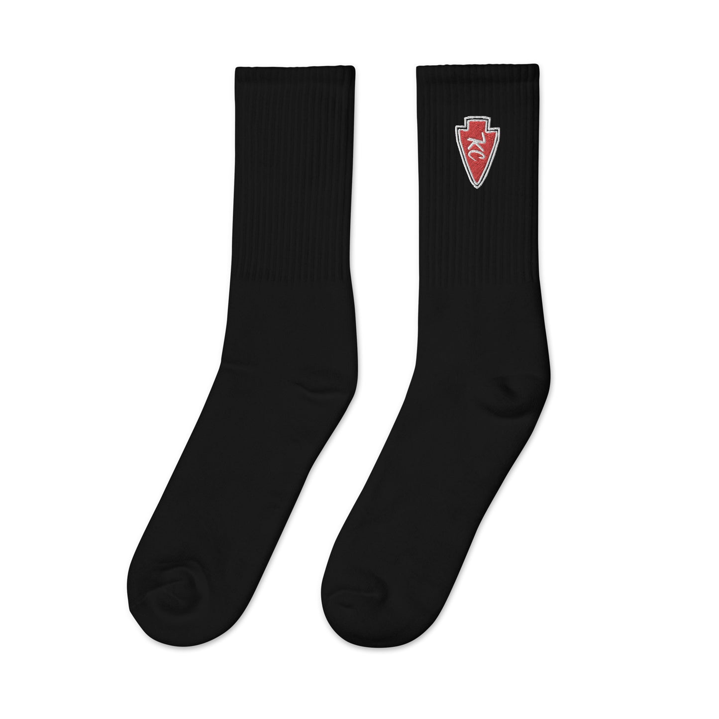 KC Arrowhead Embroidered socks