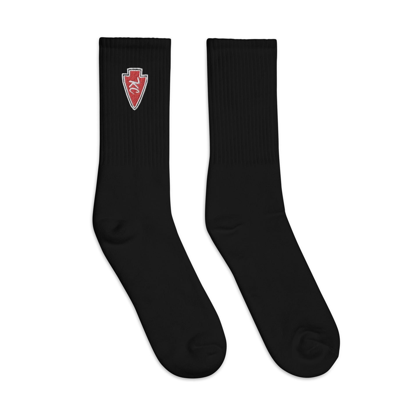 KC Arrowhead Embroidered socks