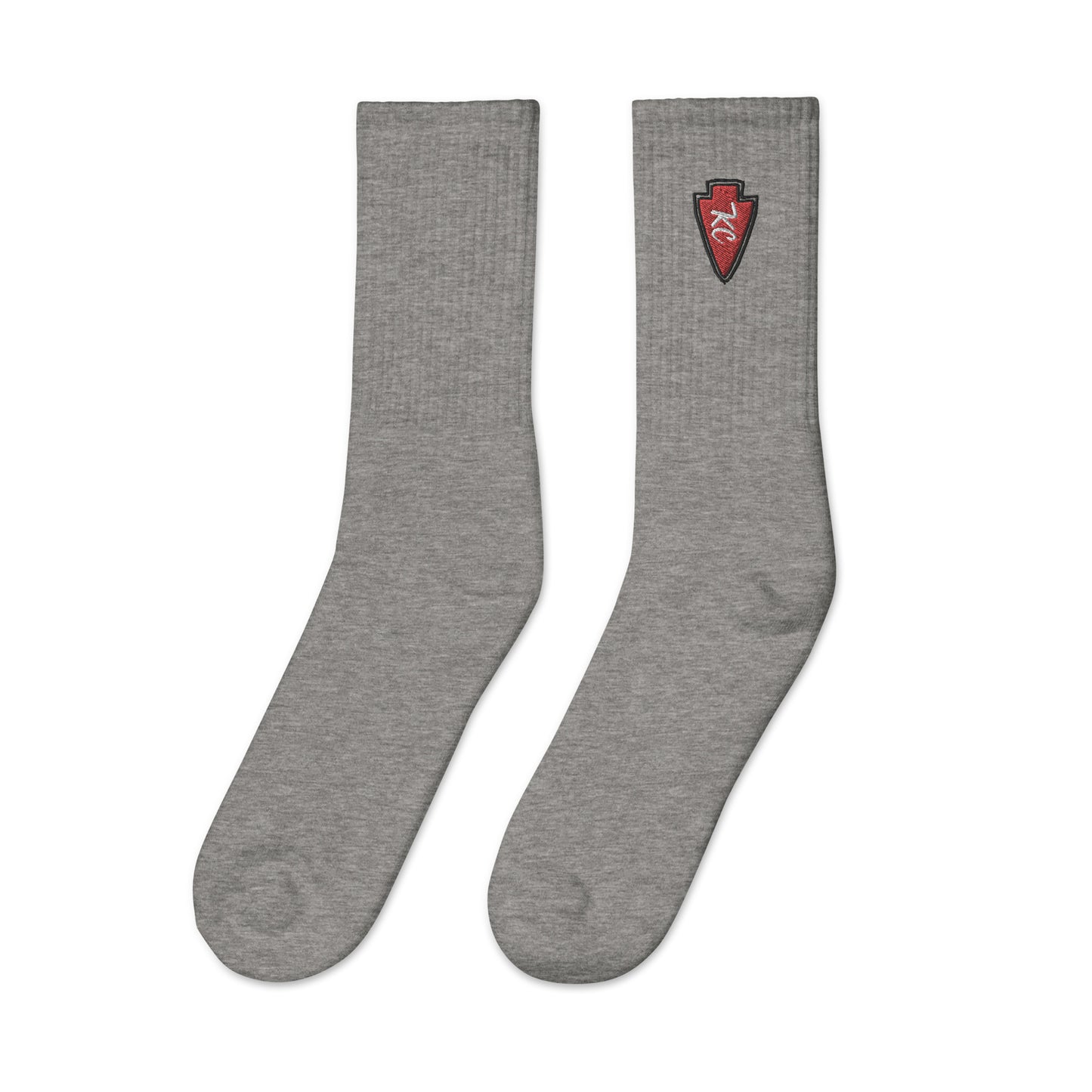 KC Arrowhead Embroidered socks