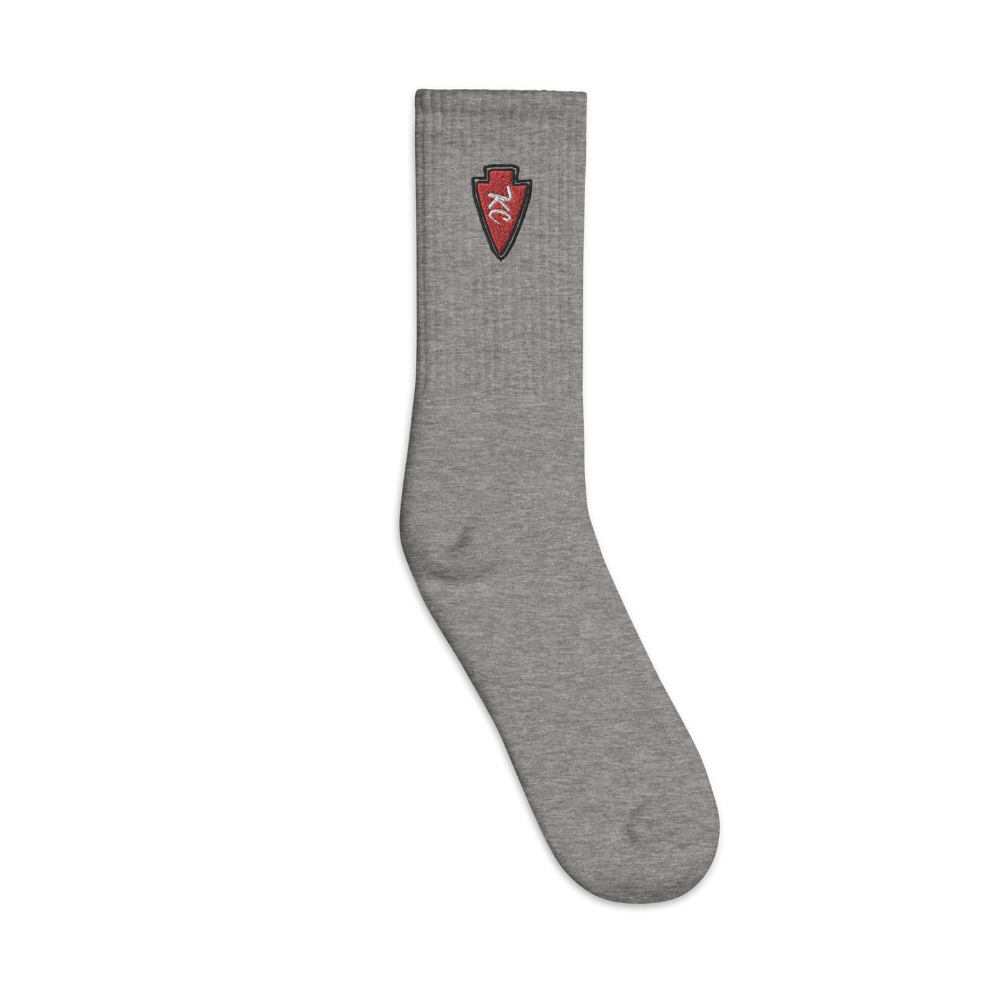 KC Arrowhead Embroidered socks