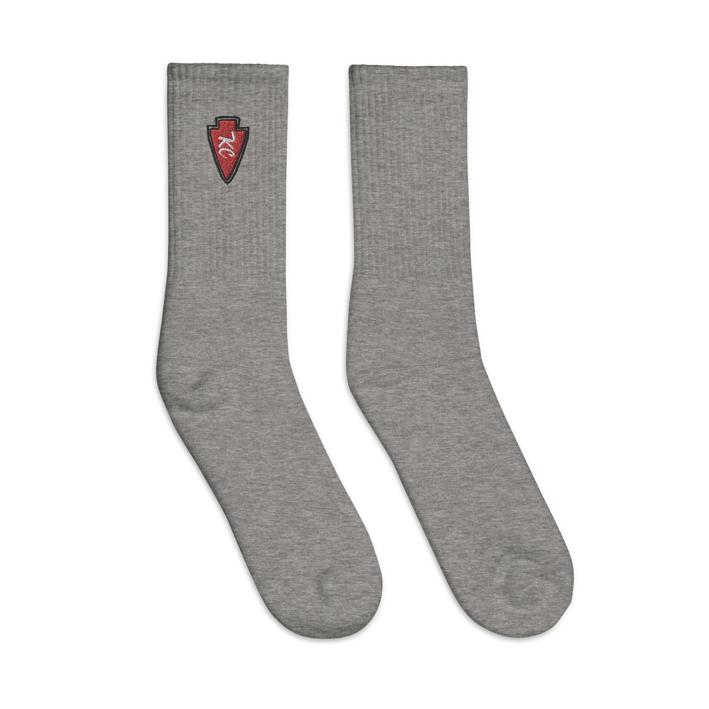 KC Arrowhead Embroidered socks