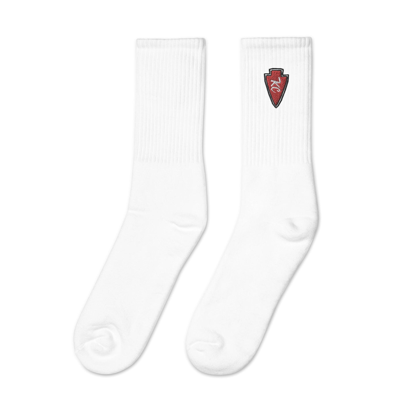 KC Arrowhead Embroidered socks