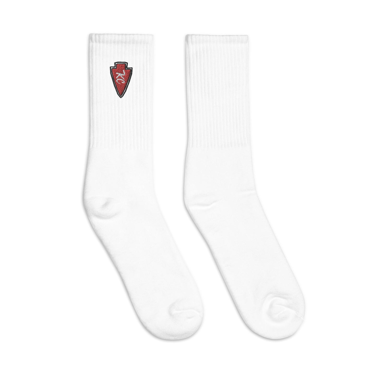 KC Arrowhead Embroidered socks