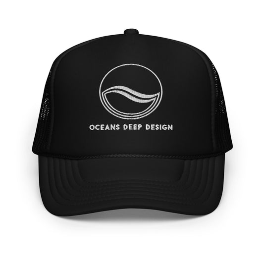 Oceans Deep Design Foam trucker hat