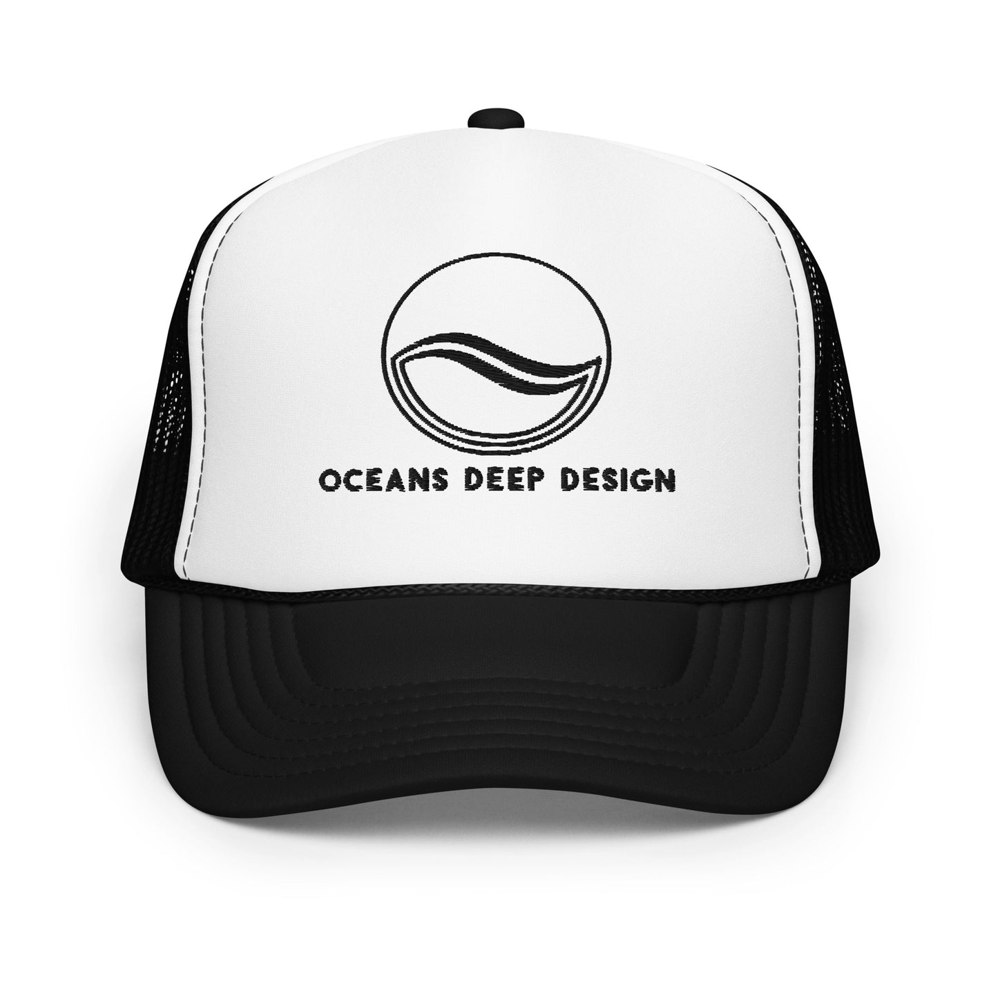 Oceans Deep Design Foam trucker hat