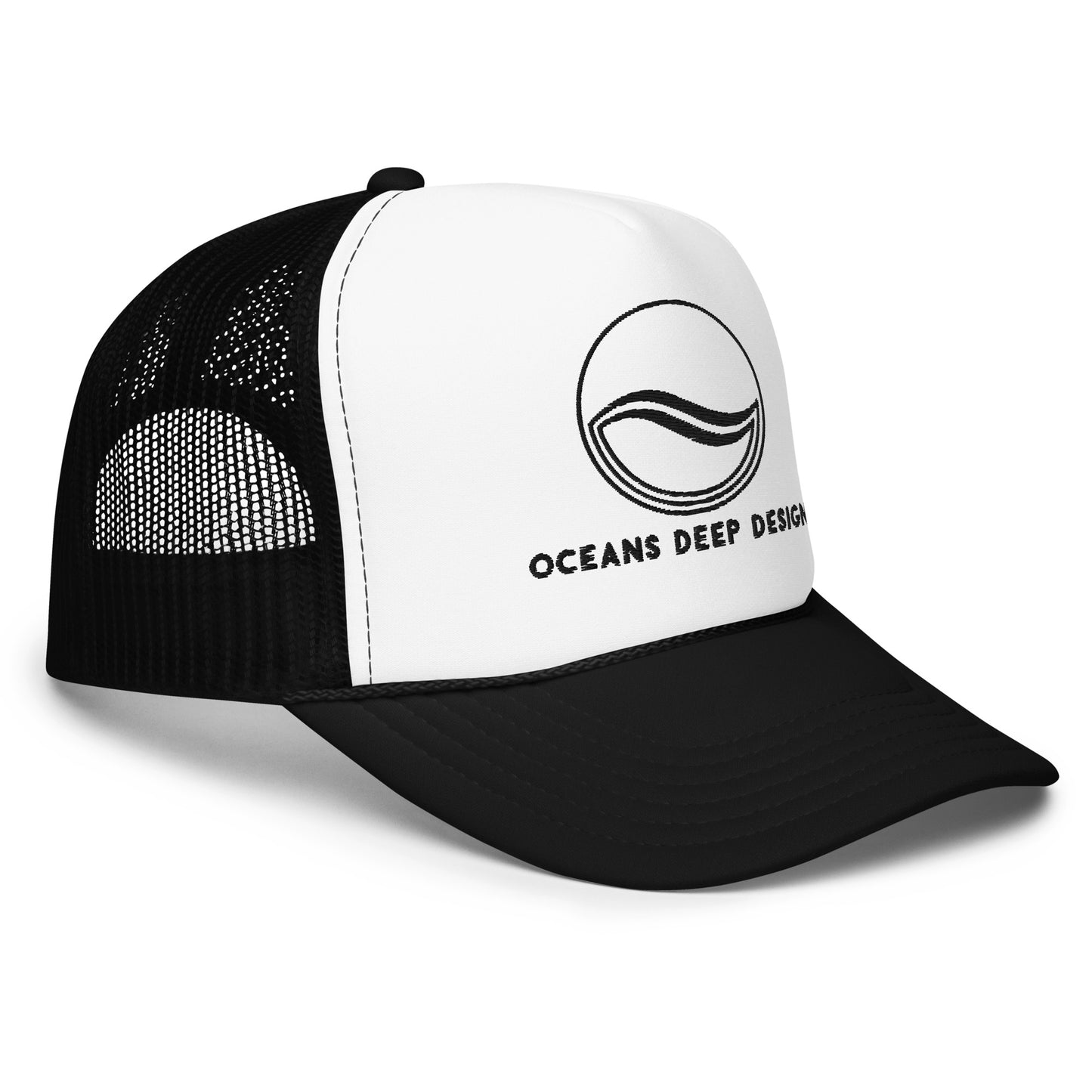 Oceans Deep Design Foam trucker hat