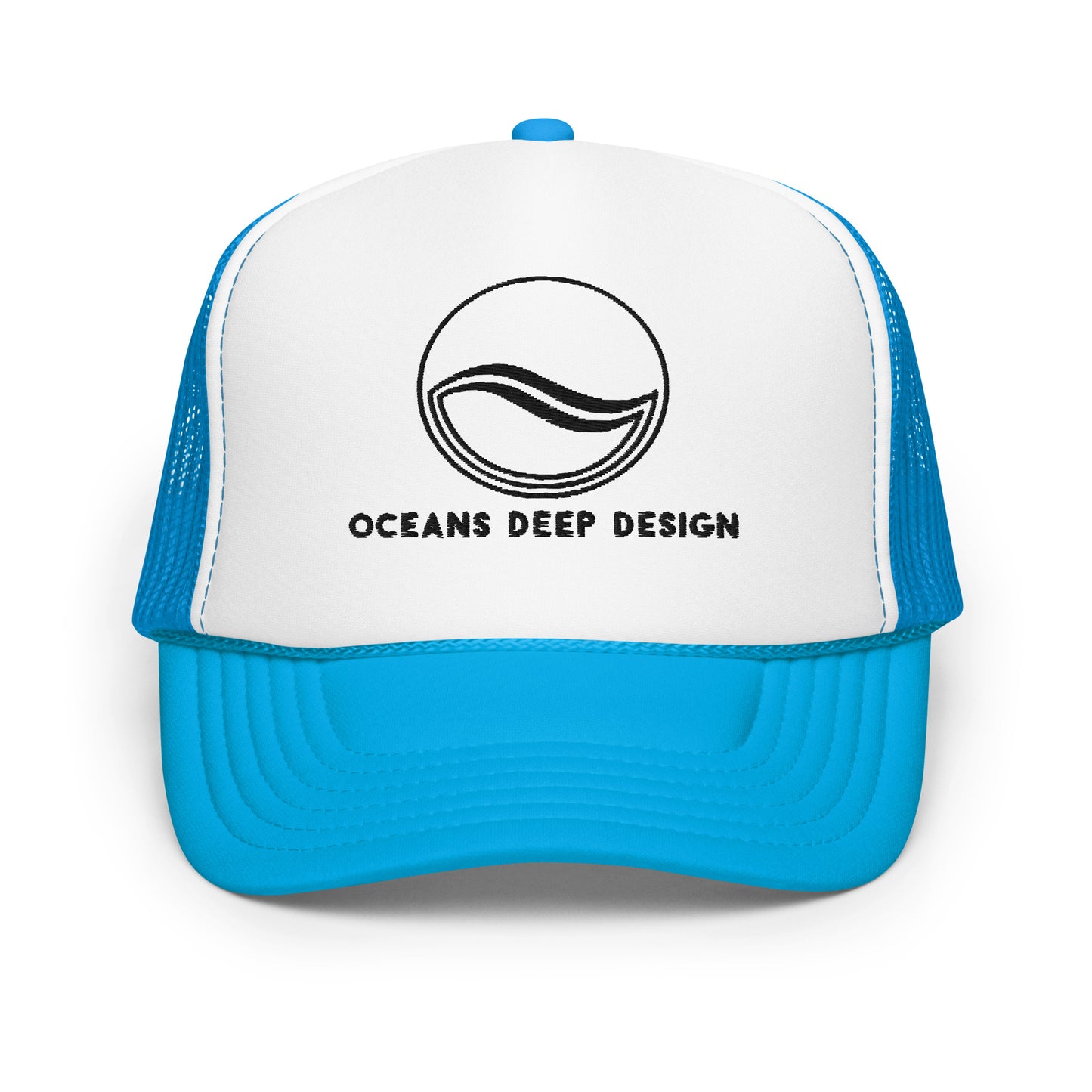 Oceans Deep Design Foam trucker hat