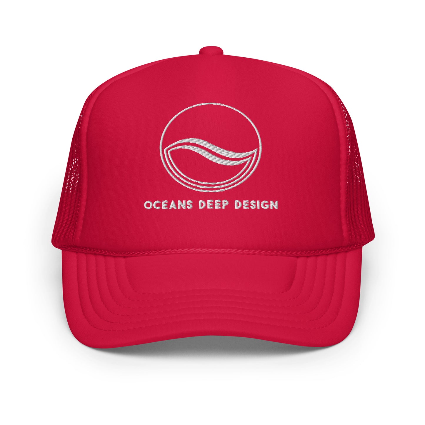 Oceans Deep Design Foam trucker hat