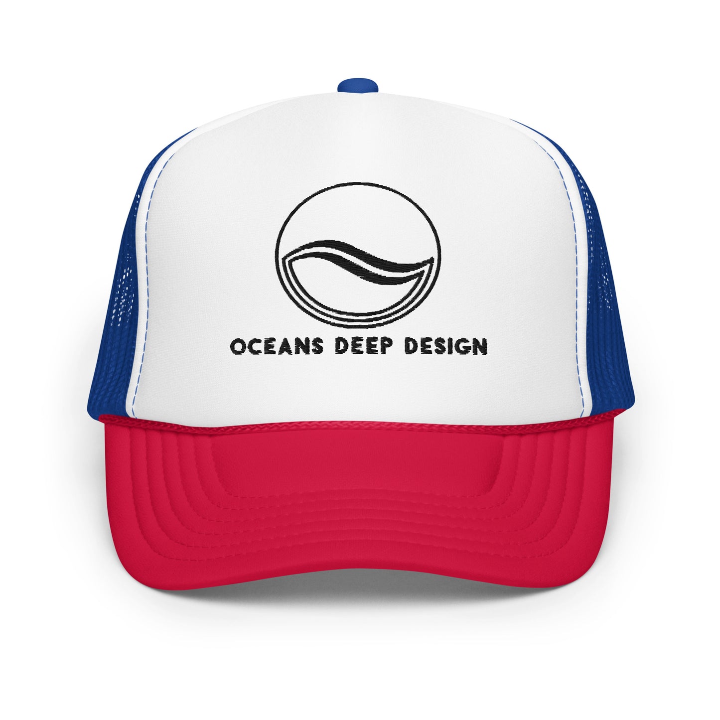 Oceans Deep Design Foam trucker hat