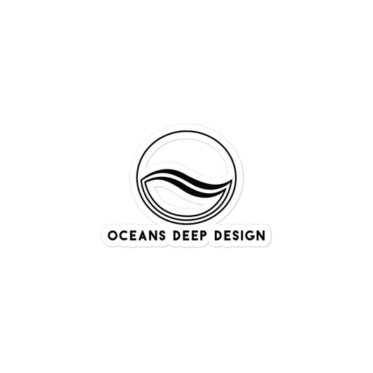 Oceans Deep Design Bubble-free sticker