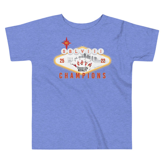 Super Bowl Vegas Royal Flush Toddler Short Sleeve Tee