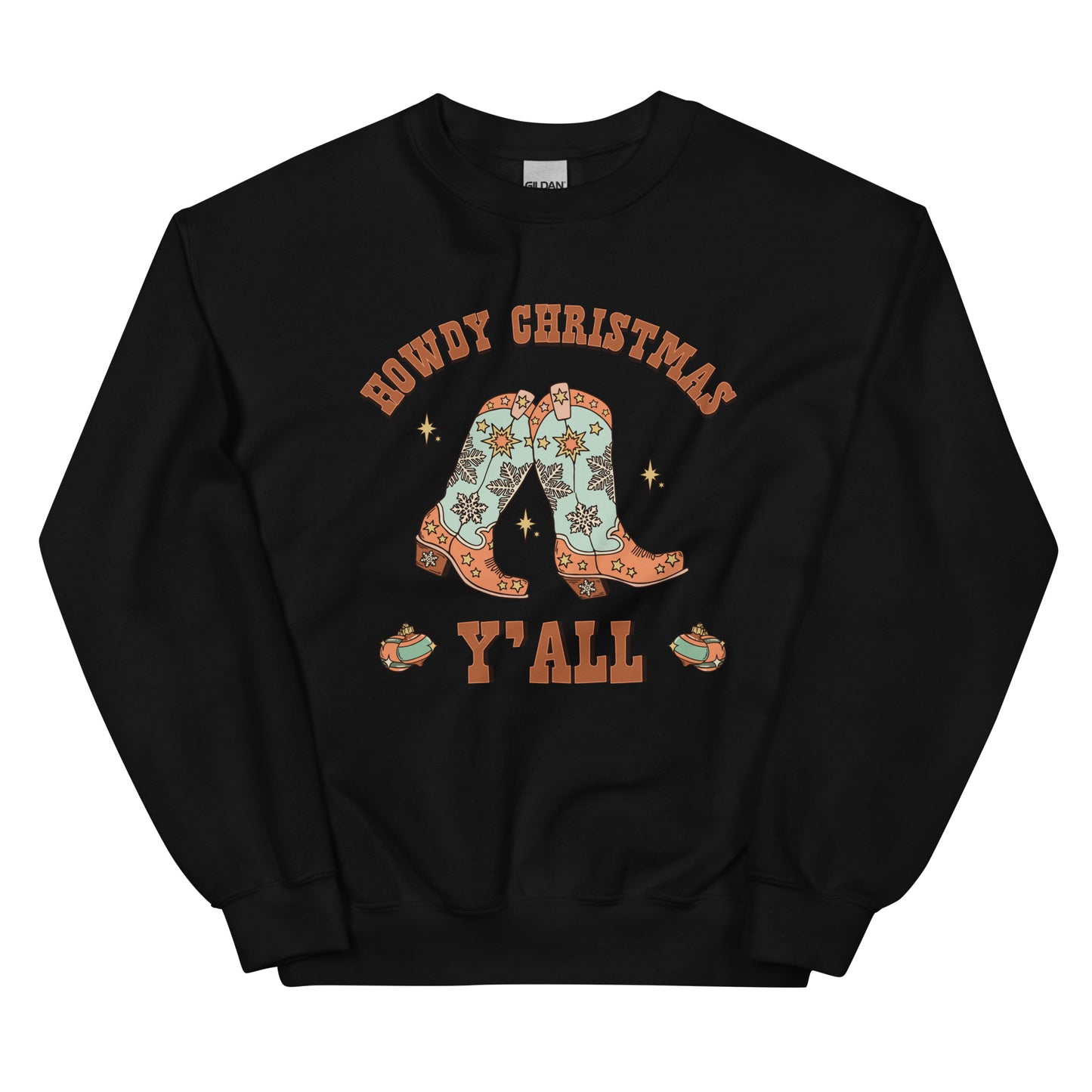 Howdy Christmas Cowboy Unisex Sweatshirt