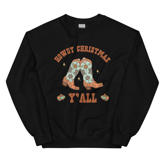 Howdy Christmas Cowboy Unisex Sweatshirt