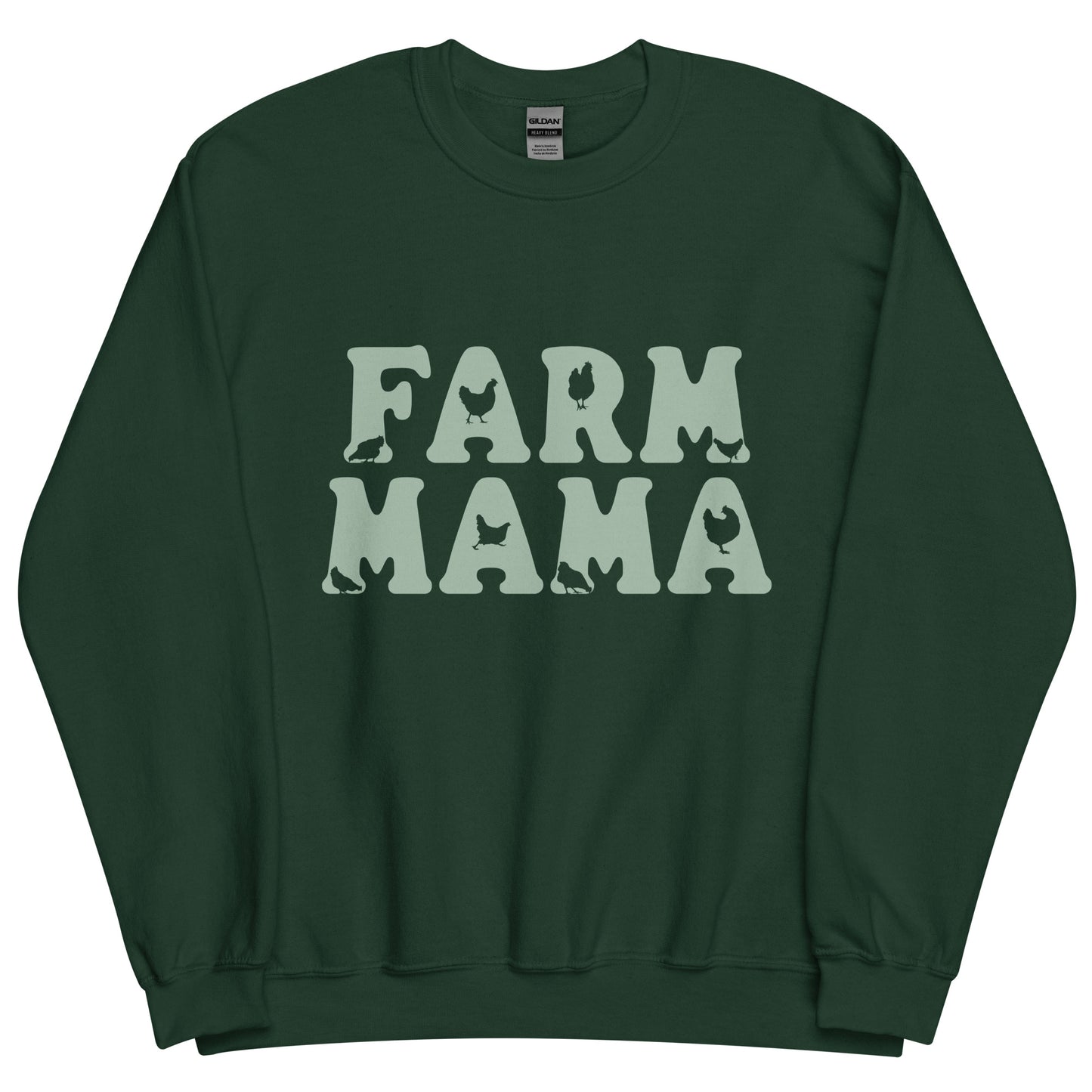 Farm Mama Chicken Cutouts Unisex Sweatshirt