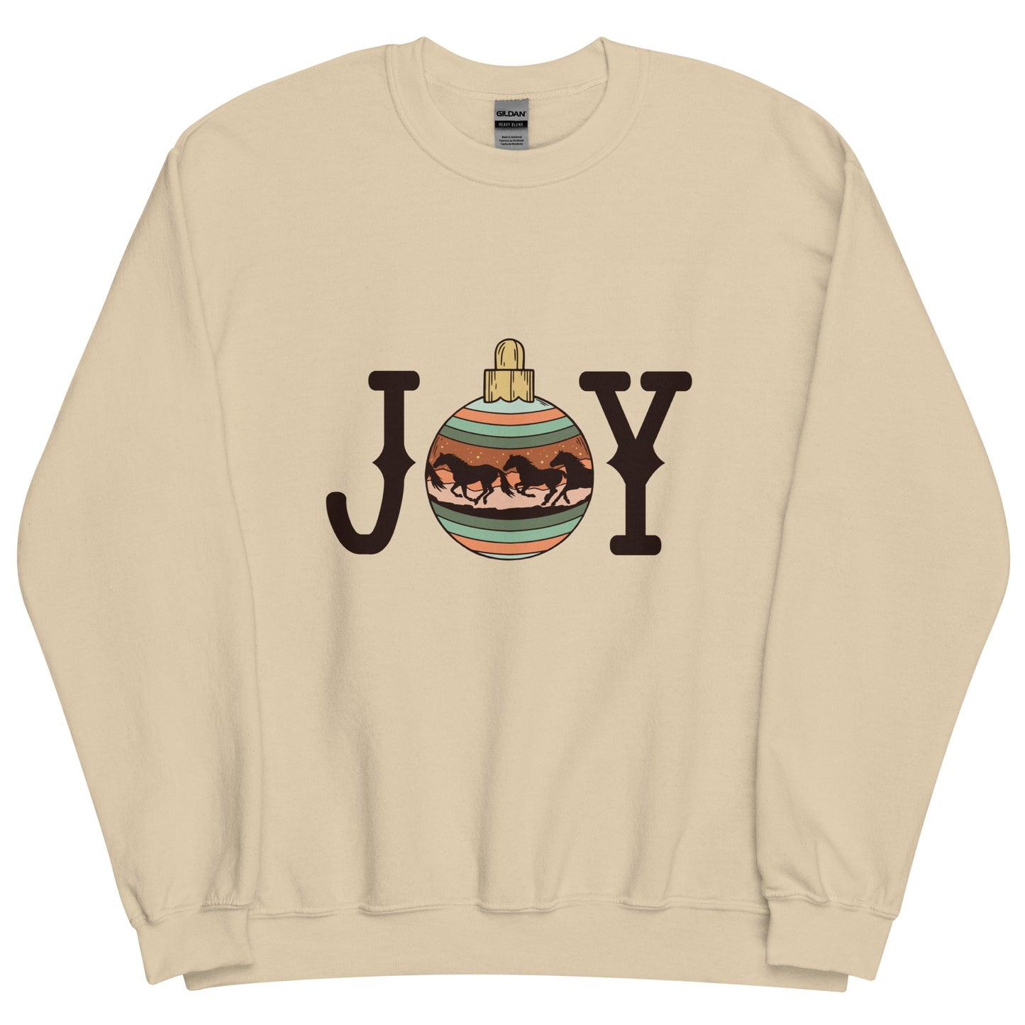 Joy Cowboy Christmas Bauble Unisex Sweatshirt