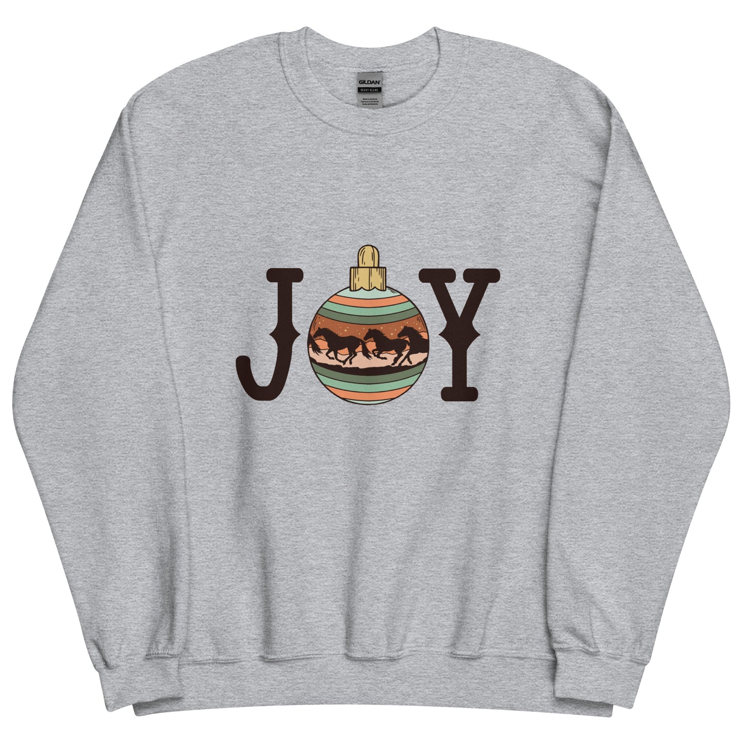 Joy Cowboy Christmas Bauble Unisex Sweatshirt