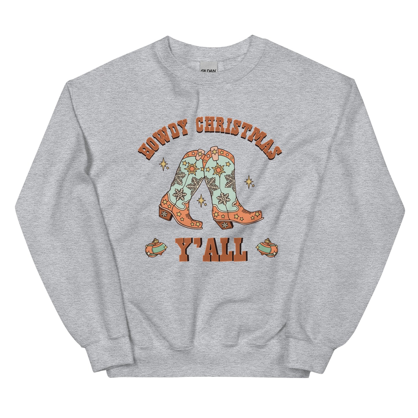 Howdy Christmas Cowboy Unisex Sweatshirt