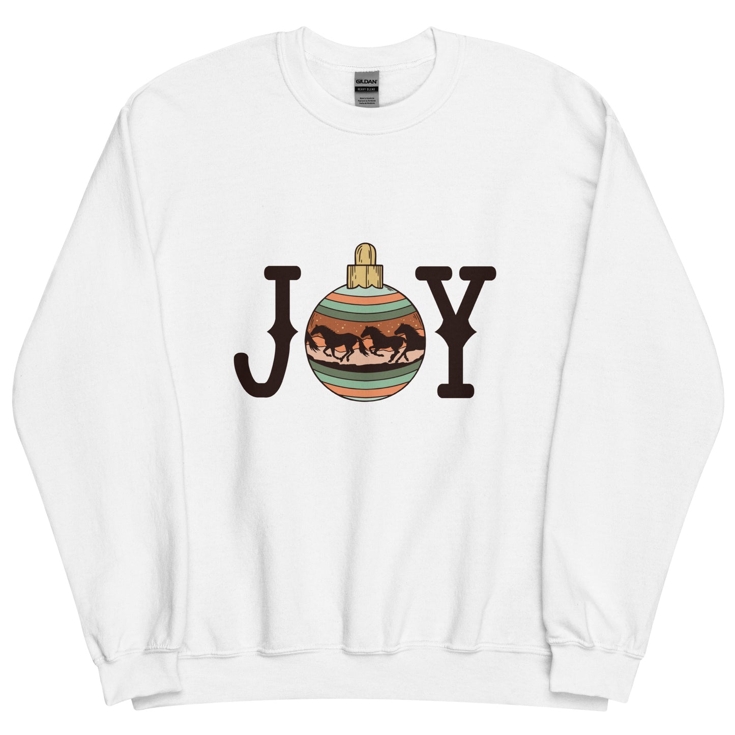 Joy Cowboy Christmas Bauble Unisex Sweatshirt