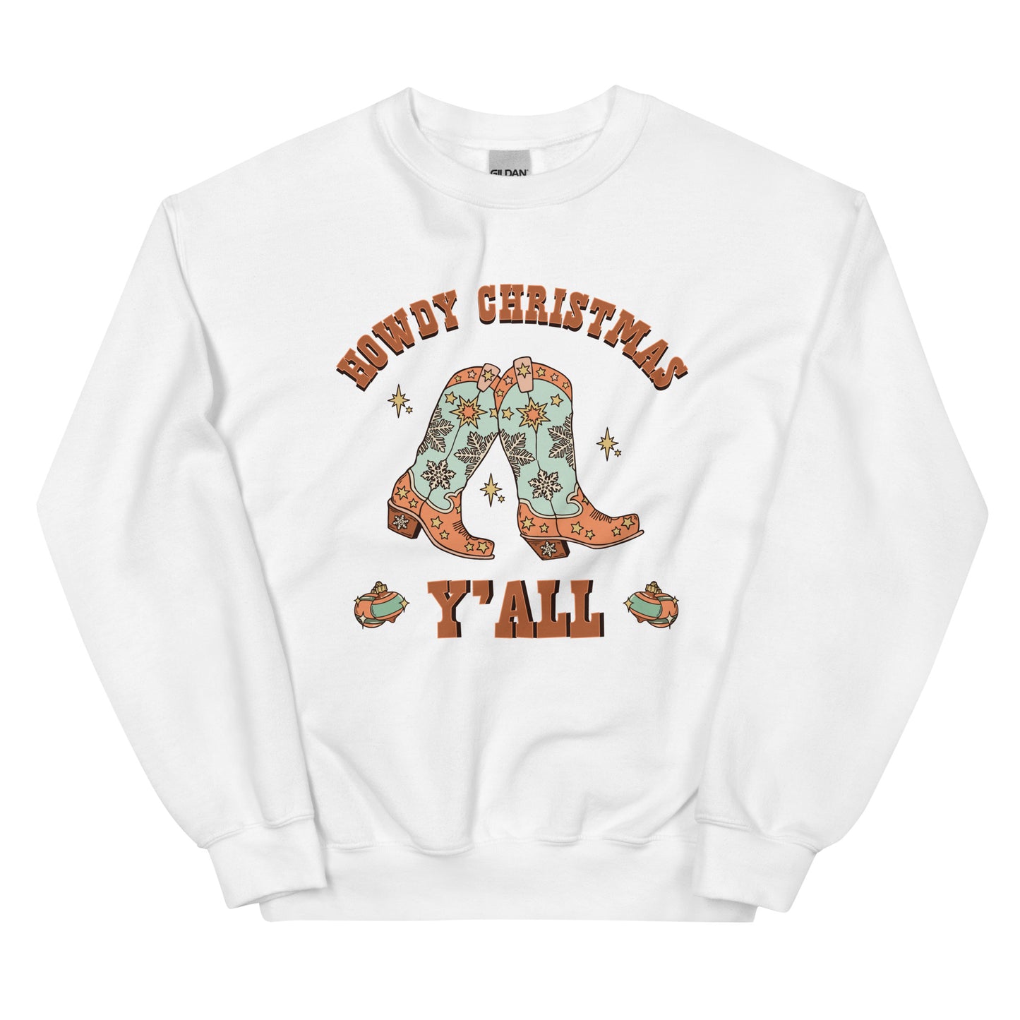 Howdy Christmas Cowboy Unisex Sweatshirt