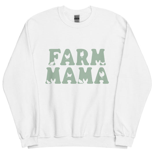 Farm Mama Chicken Cutouts Unisex Sweatshirt