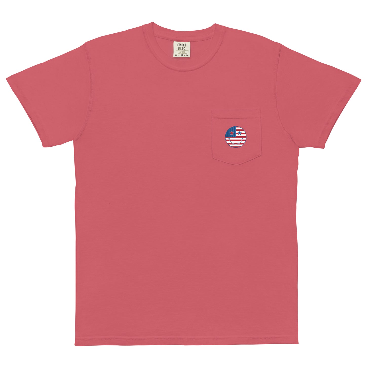 Land of the Free Unisex garment-dyed pocket t-shirt