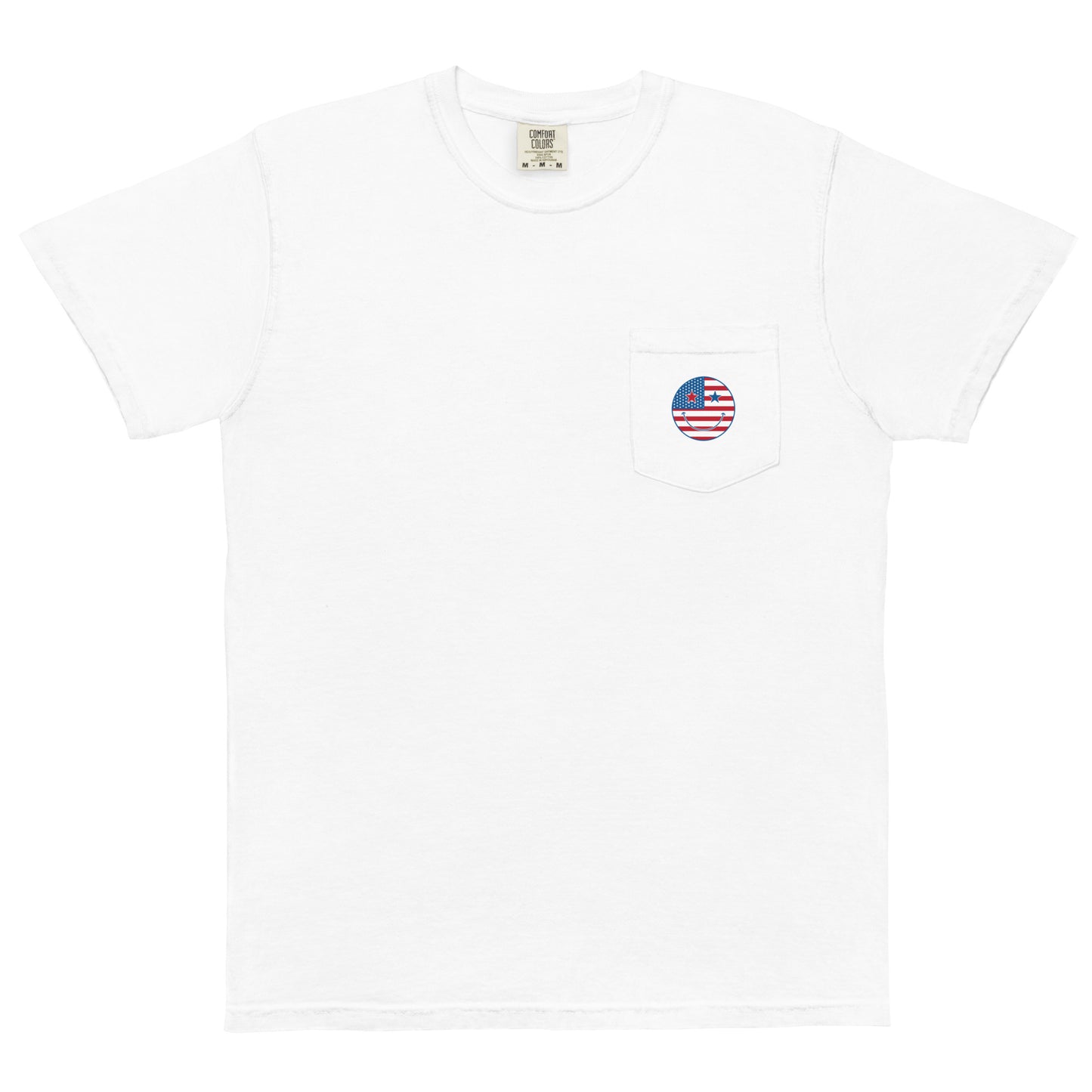 Land of the Free Unisex garment-dyed pocket t-shirt