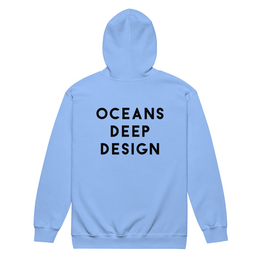 Oceans Deep Design Unisex heavy blend zip hoodie