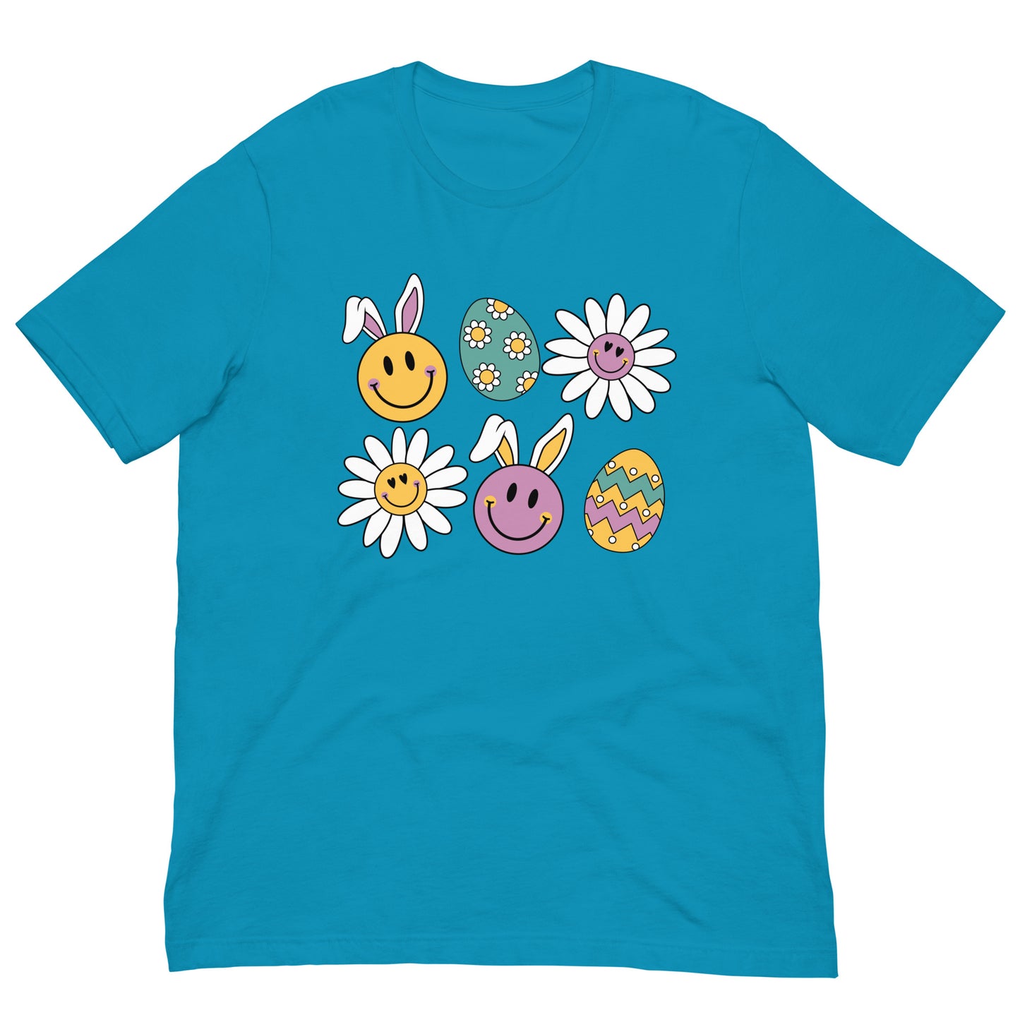 Easter Bunny and Egg Smileys Unisex t-shirt