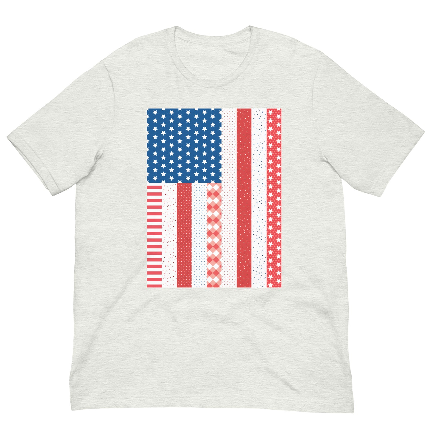 Quilt Block American Flag Unisex t-shirt