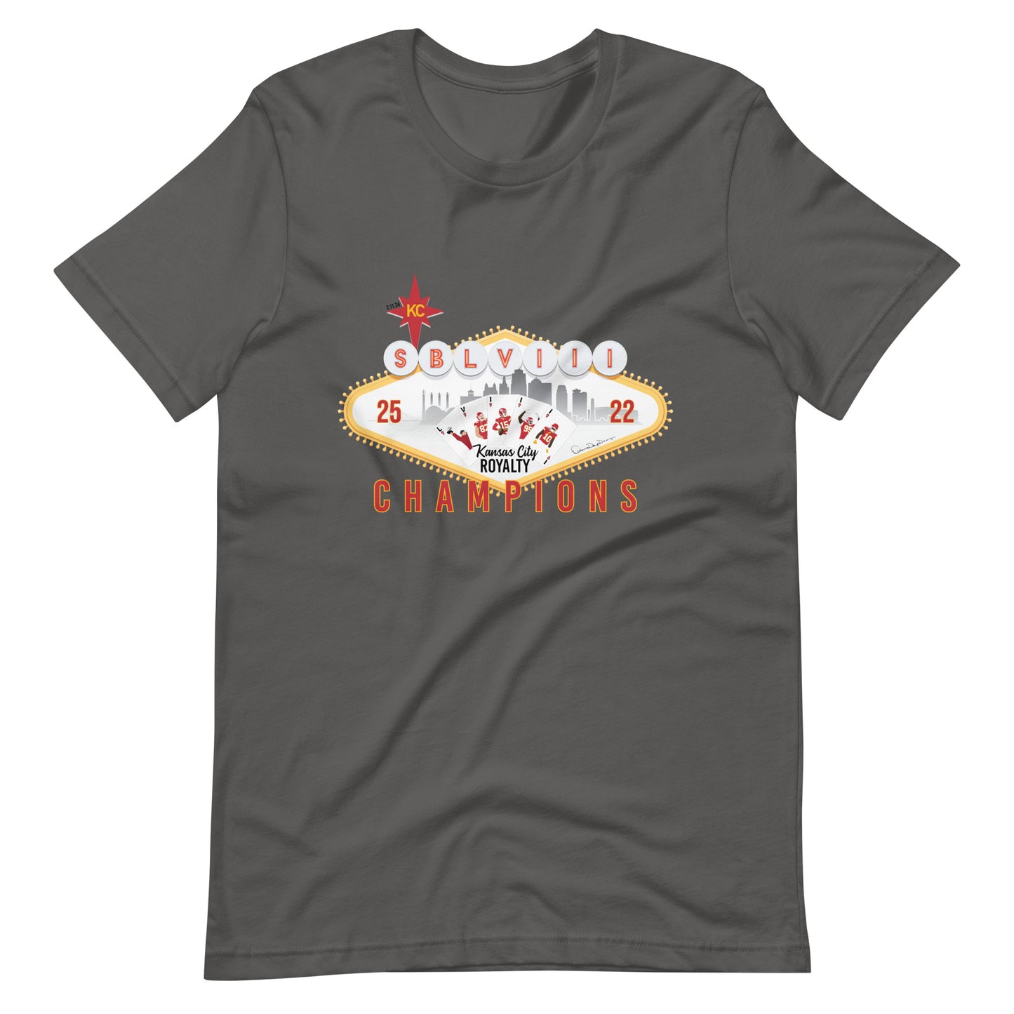 Super Bowl Vegas Royal Flush Unisex t-shirt