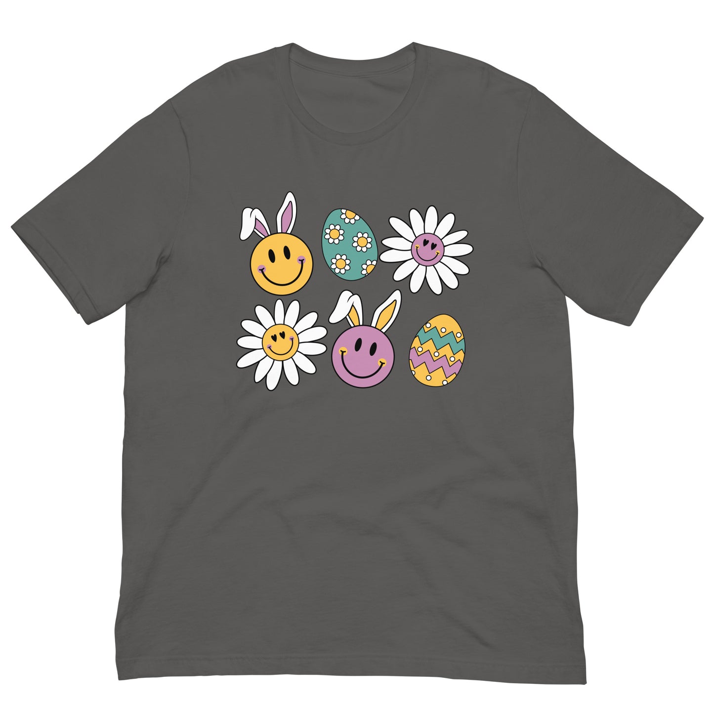 Easter Bunny and Egg Smileys Unisex t-shirt